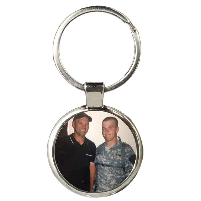 Double Sided Silver Keychain