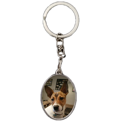 Keychain Oval Double Sided