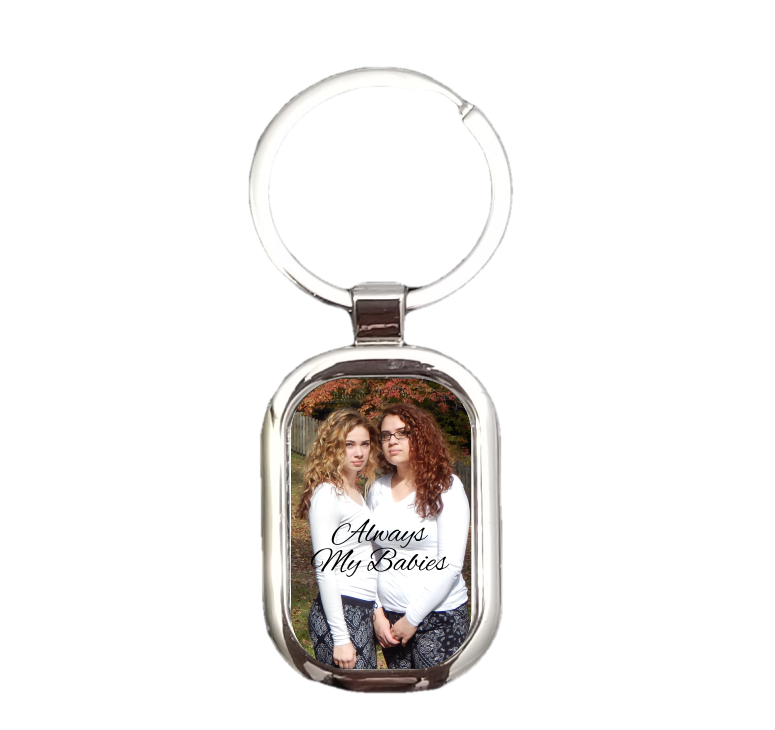 Personalized Photo Rounded Rectangle Keychain