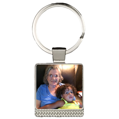 Personalized Photo Square Keychain